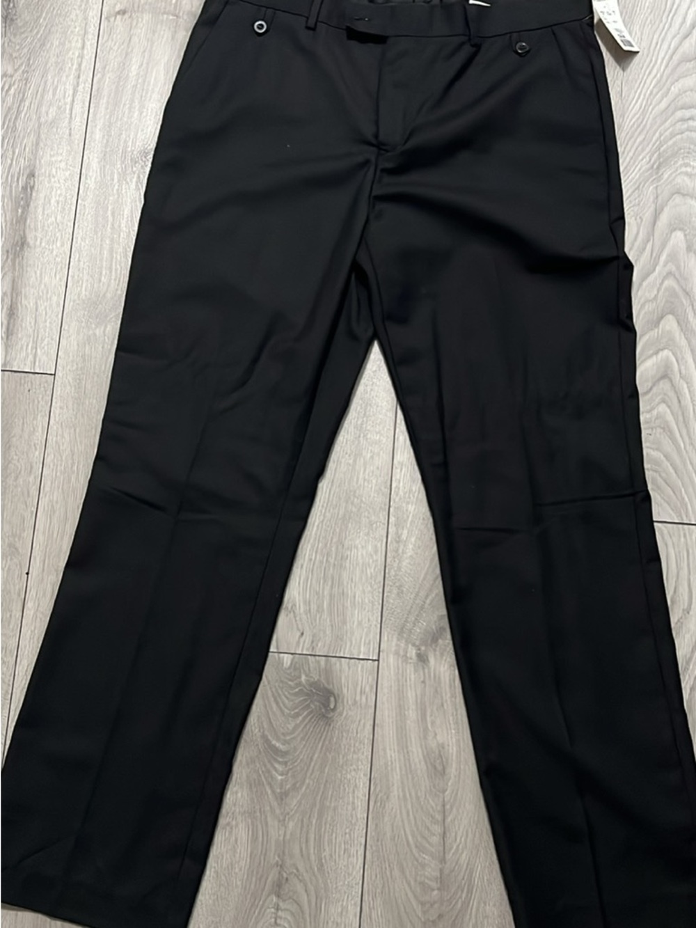 Men's Tailored Black Dress Pants - Classic Formal Trousers
